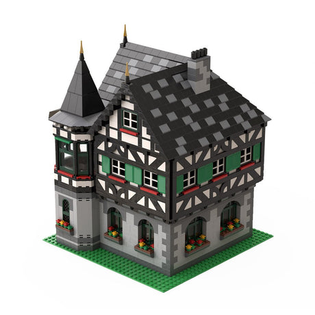 MOC - 104380 Medieval Timbered house - Fachwerkhaus Klemmbausteine - LesDiy - Klemmbausteine
