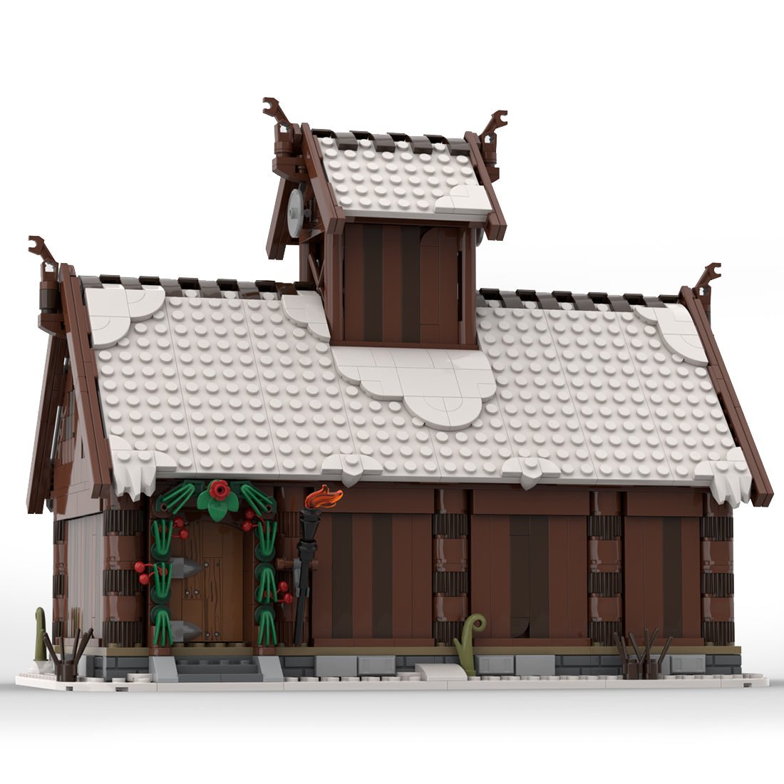 MOC - 104429 Winter Viking God House Klemmbausteine - LesDiy - Klemmbausteine