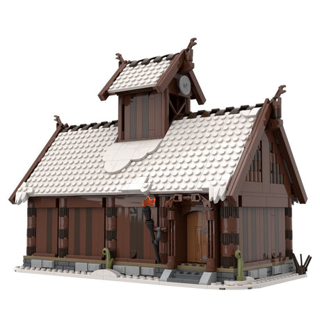 MOC - 104429 Winter Viking God House Klemmbausteine - LesDiy - Klemmbausteine