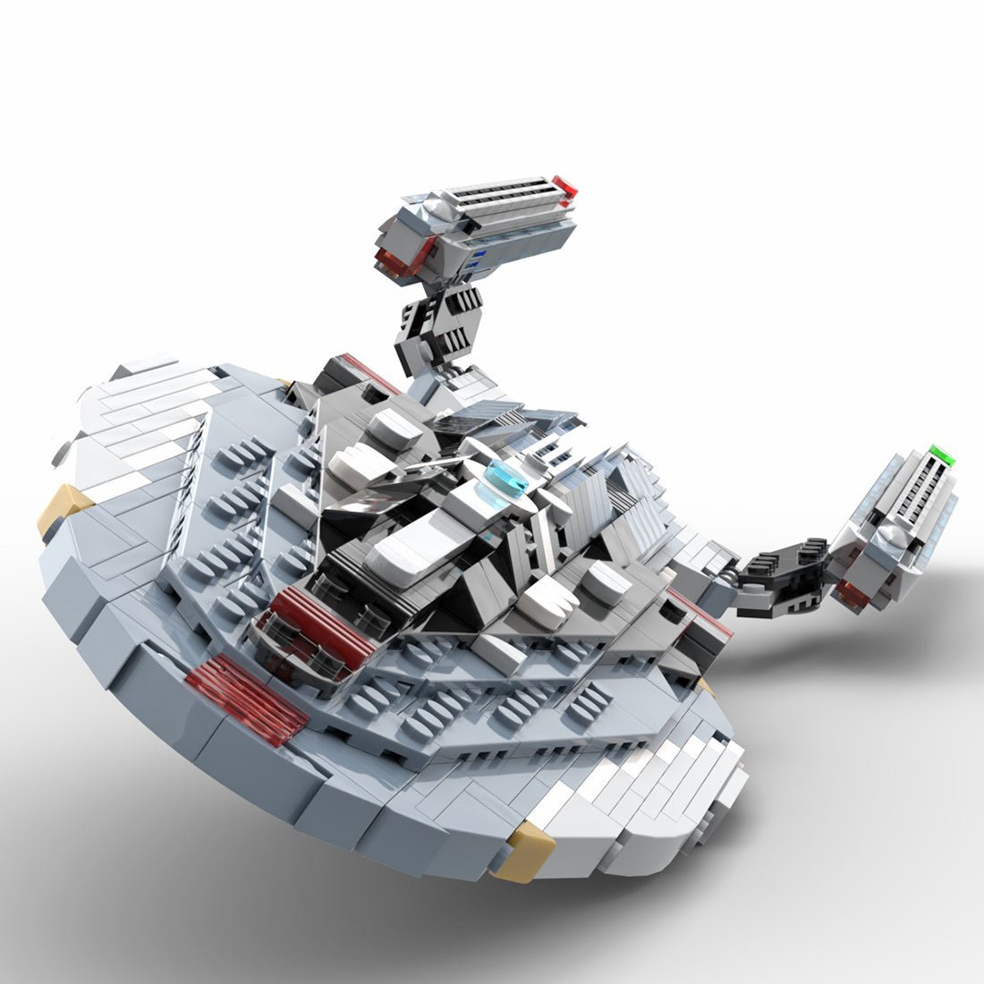 MOC - 104541 Explorer Raumschiff Klemmbausteine - LesDiy - Klemmbausteine