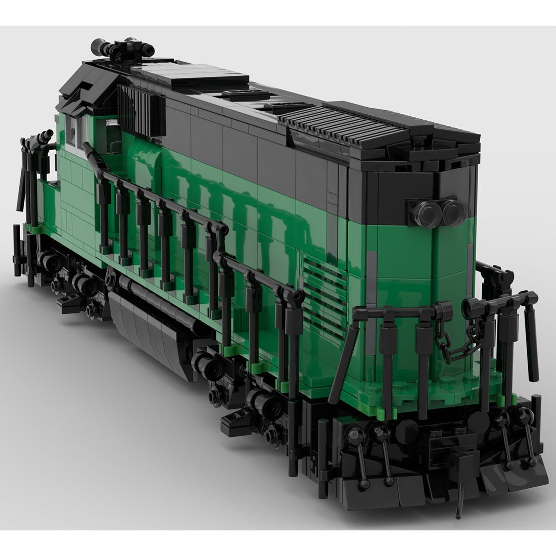 MOC - 104685 Burlington Northern GP15 Retro - Zug - LesDiy - Klemmbausteine