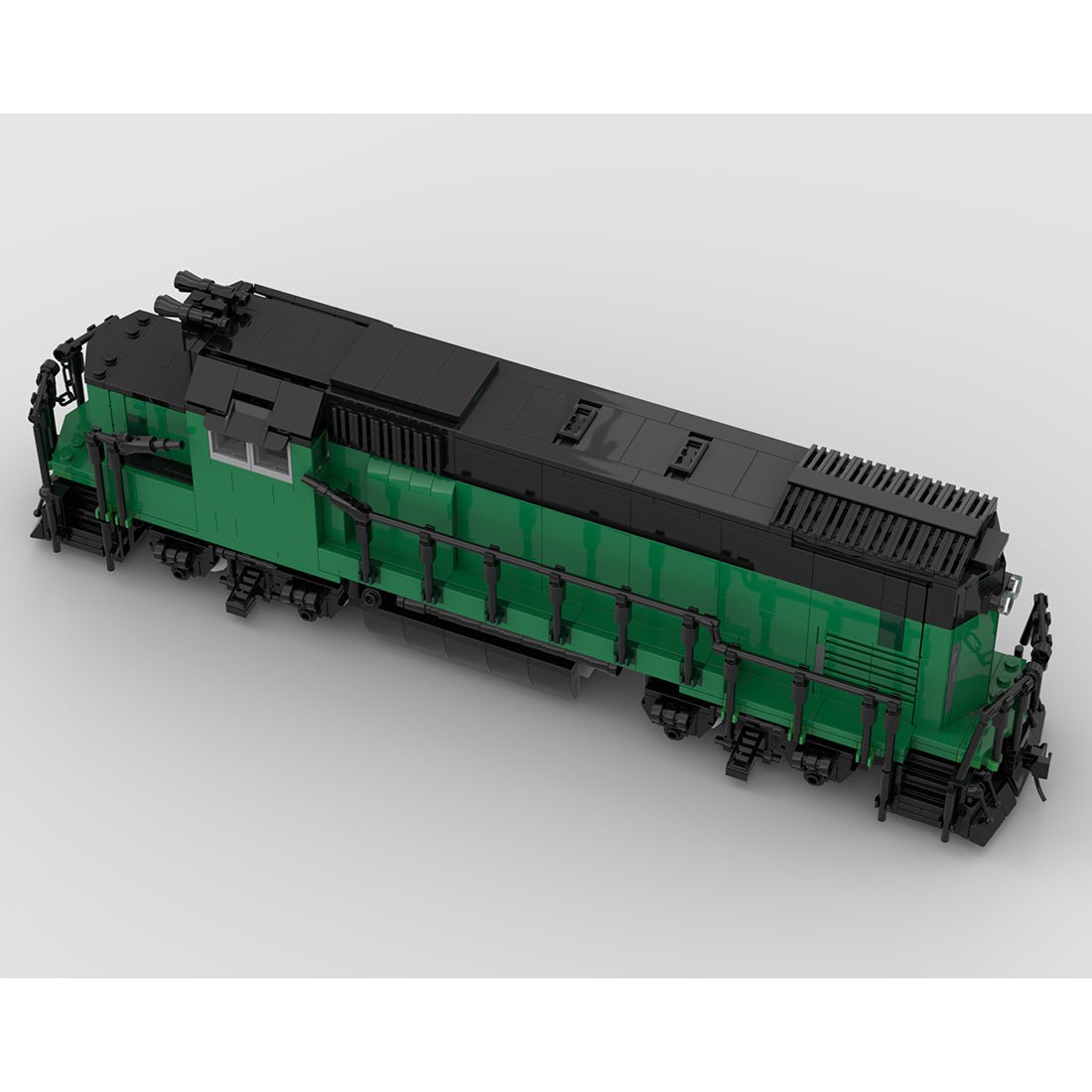 MOC - 104685 Burlington Northern GP15 Retro - Zug - LesDiy - Klemmbausteine