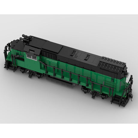 MOC - 104685 Burlington Northern GP15 Retro - Zug - LesDiy - Klemmbausteine