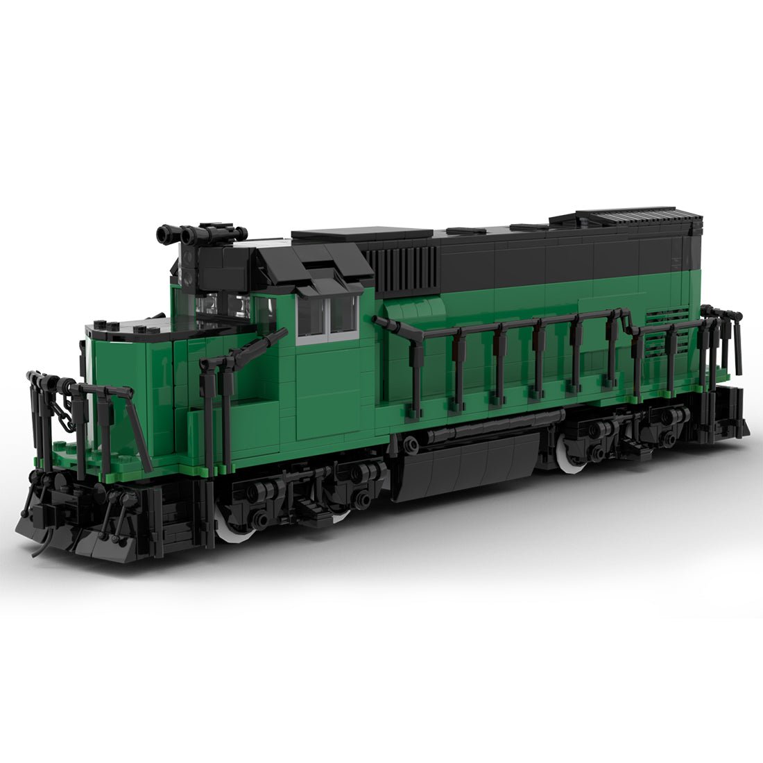 MOC - 104685 Burlington Northern GP15 Retro - Zug - LesDiy - Klemmbausteine