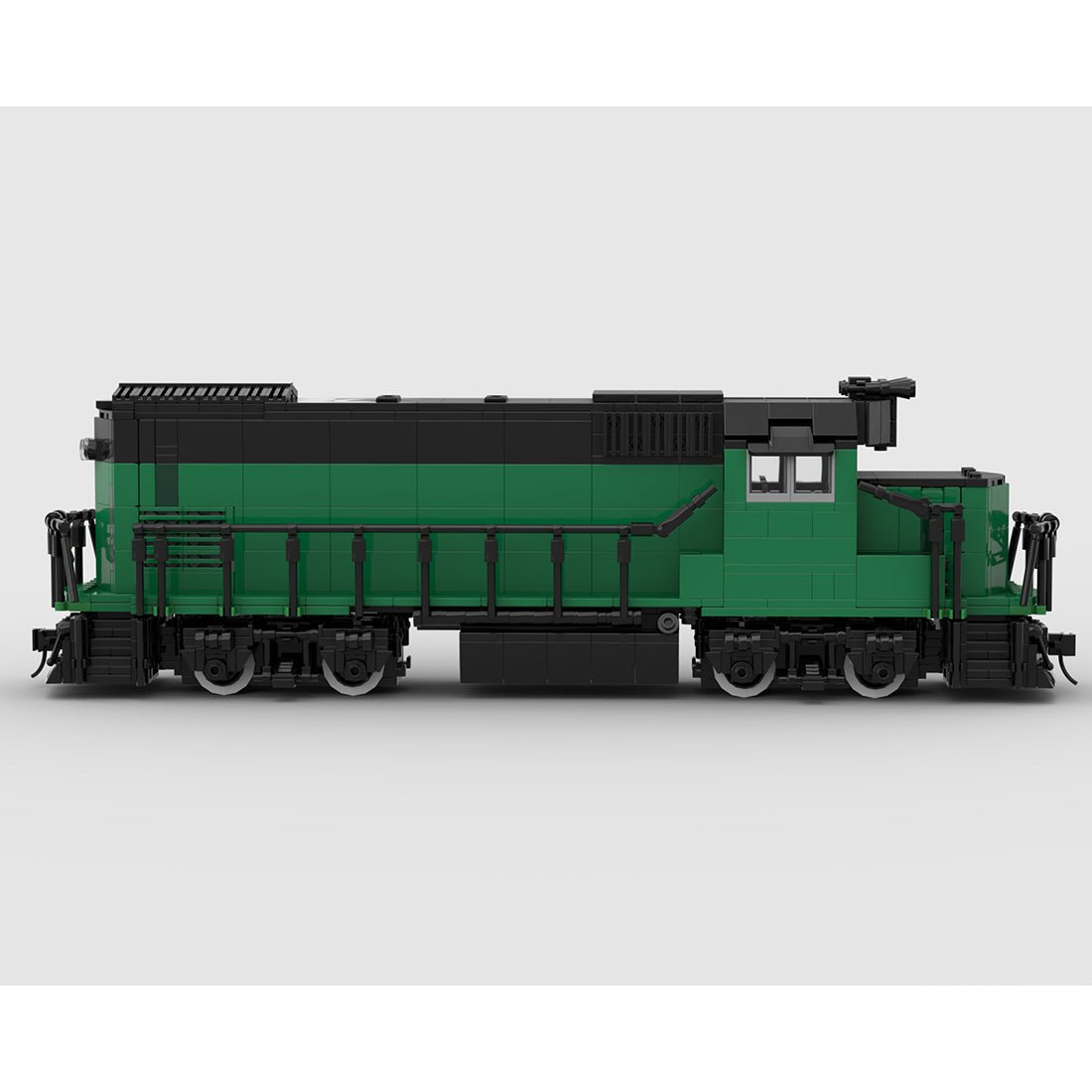 MOC - 104685 Burlington Northern GP15 Retro - Zug - LesDiy - Klemmbausteine