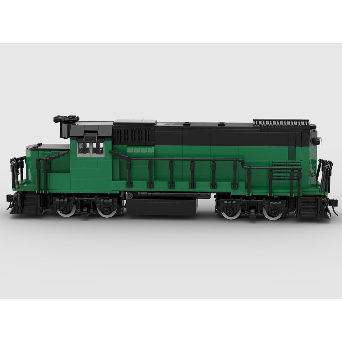 MOC - 104685 Burlington Northern GP15 Retro - Zug - LesDiy - Klemmbausteine