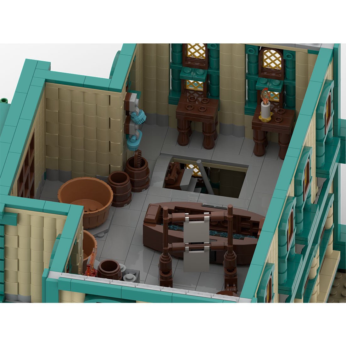 MOC - 105517 Colonial Bath House Klemmbausteine - LesDiy - Klemmbausteine