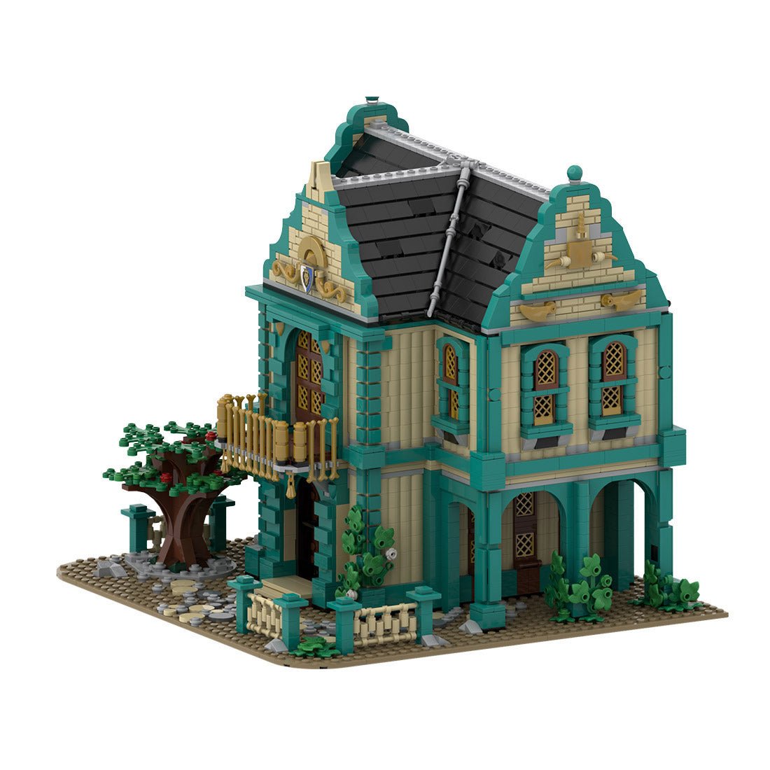 MOC - 105517 Colonial Bath House Klemmbausteine - LesDiy - Klemmbausteine