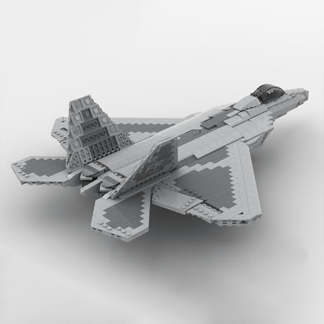 MOC - 105520 1:35 Scale F - 22 Raptor Klemmbausteine - LesDiy - Klemmbausteine