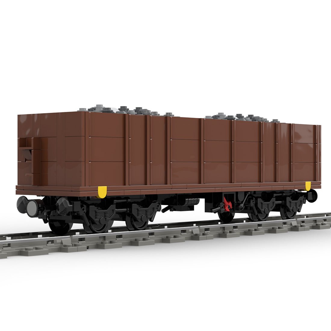 MOC - 105691 Open Goods Wagon 4 - axles (Eaos) Klemmbuateine - LesDiy - Klemmbausteine