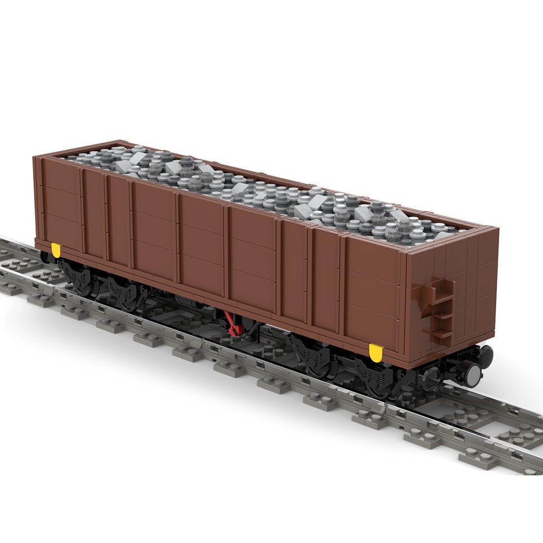 MOC - 105691 Open Goods Wagon 4 - axles (Eaos) Klemmbuateine - LesDiy - Klemmbausteine