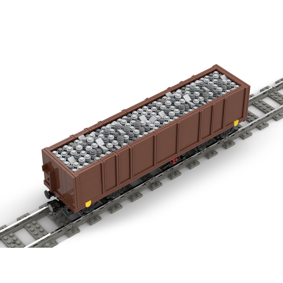 MOC - 105691 Open Goods Wagon 4 - axles (Eaos) Klemmbuateine - LesDiy - Klemmbausteine