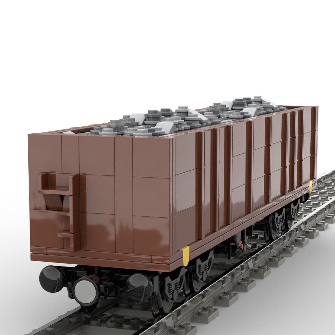 MOC - 105691 Open Goods Wagon 4 - axles (Eaos) Klemmbuateine - LesDiy - Klemmbausteine