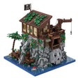 MOC - 105796 Piratenschädelinsel mit Rotbarts Haus Klemmbausteine - LesDiy - Klemmbausteine