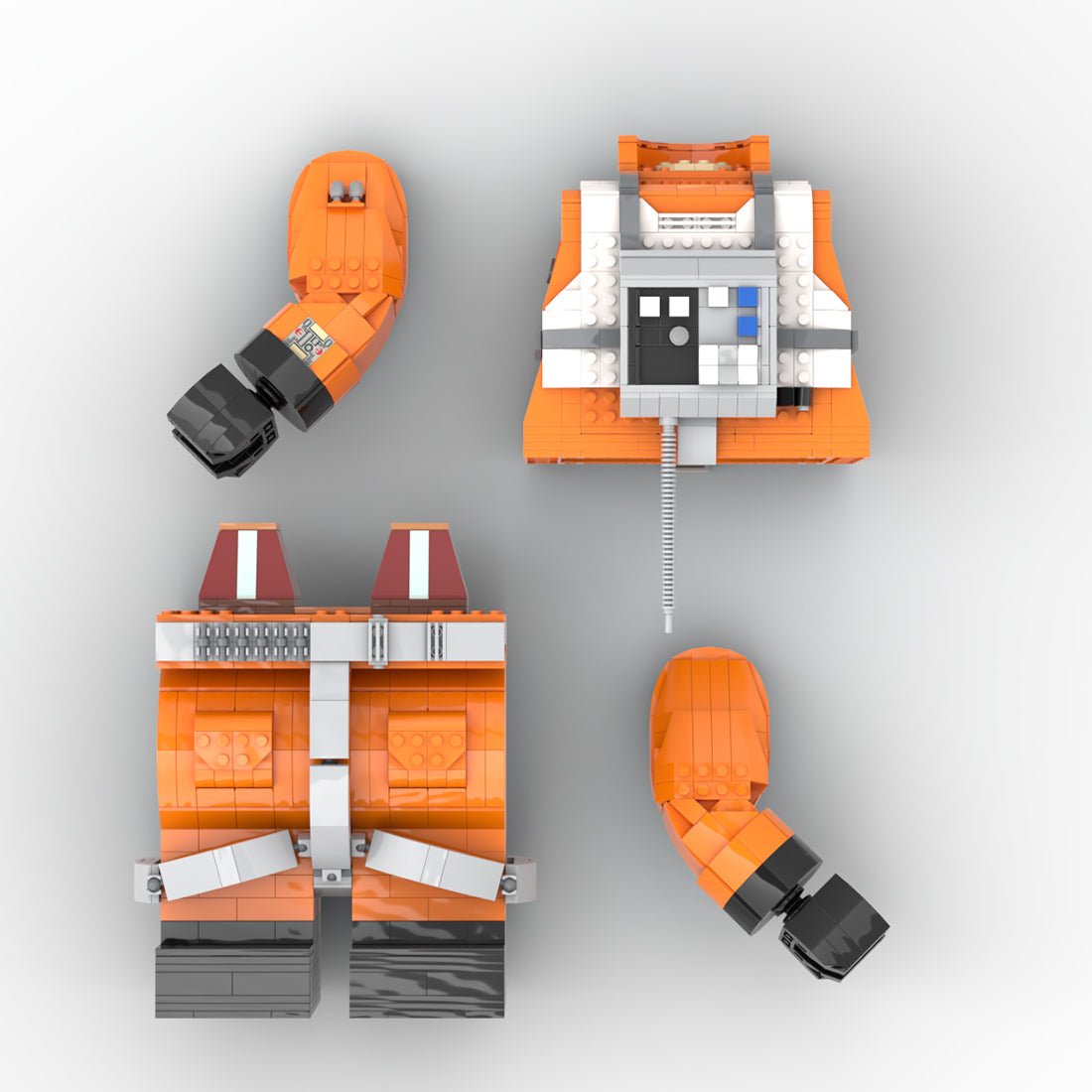 MOC - 105887 Luke Skywalker Klemmbausteine - LesDiy - Klemmbausteine