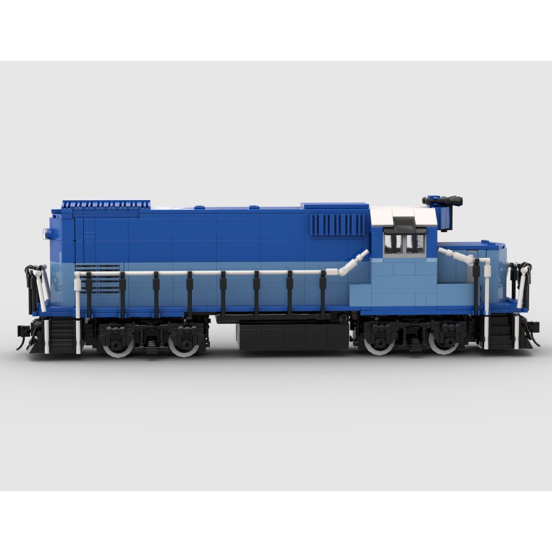 MOC - 105950 GP15 - Zug der Bay Coast Railroad - LesDiy - Klemmbausteine