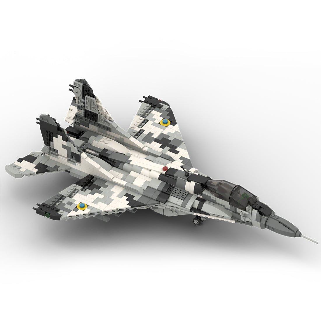 MOC - 106680 Ukraine Mig - 29 "The Ghost of Kyiv" - 1/35 Klemmbausteine - LesDiy - Klemmbausteine