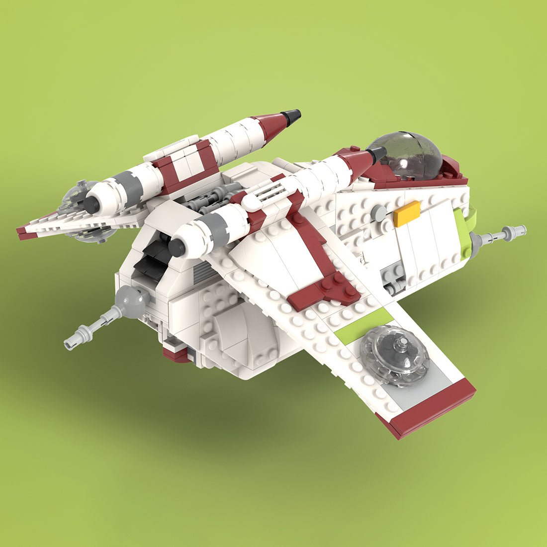 MOC - 107732 1Midi Republic Gunship Klemmbausteine - LesDiyproduct_type##