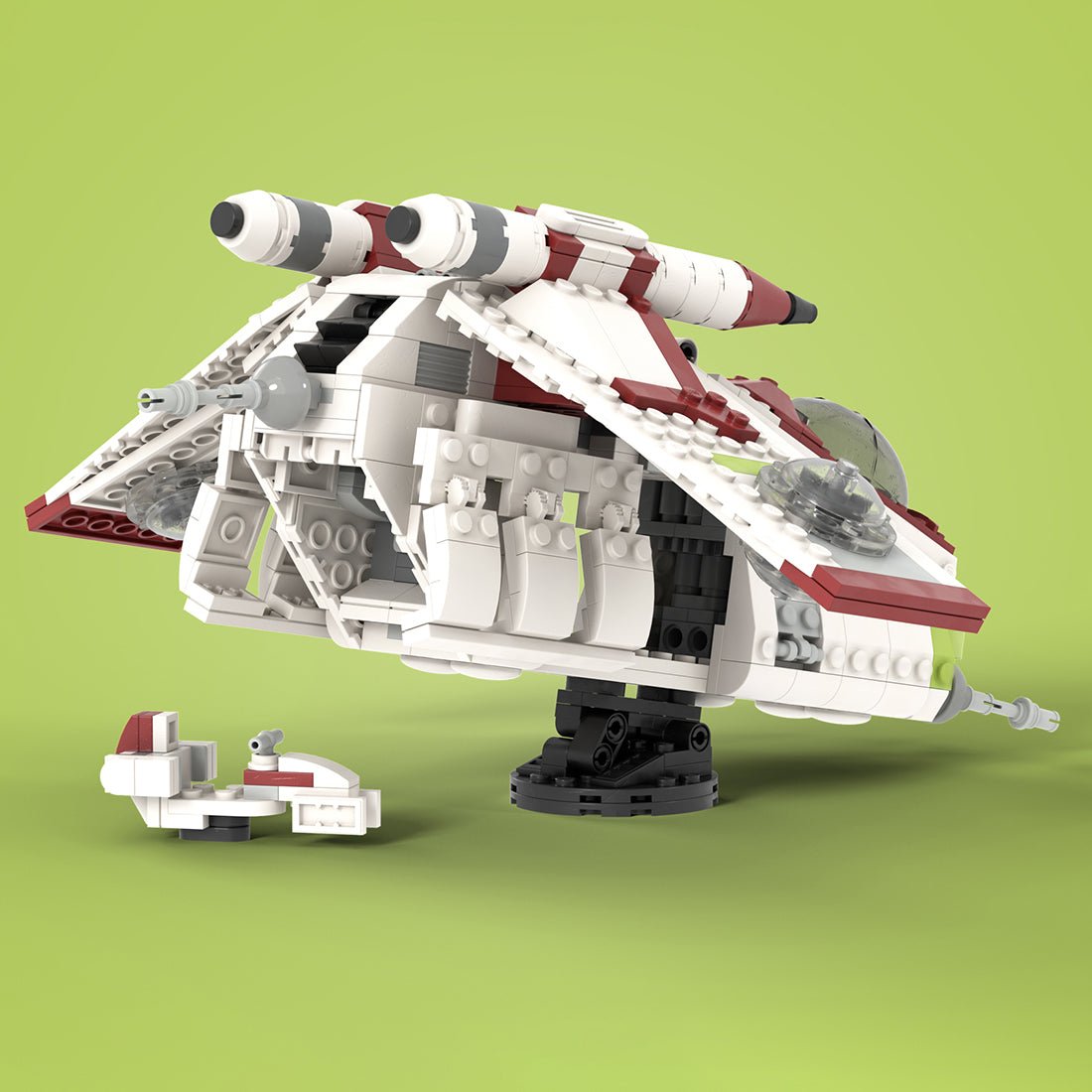 MOC - 107732 1Midi Republic Gunship Klemmbausteine - LesDiyproduct_type##