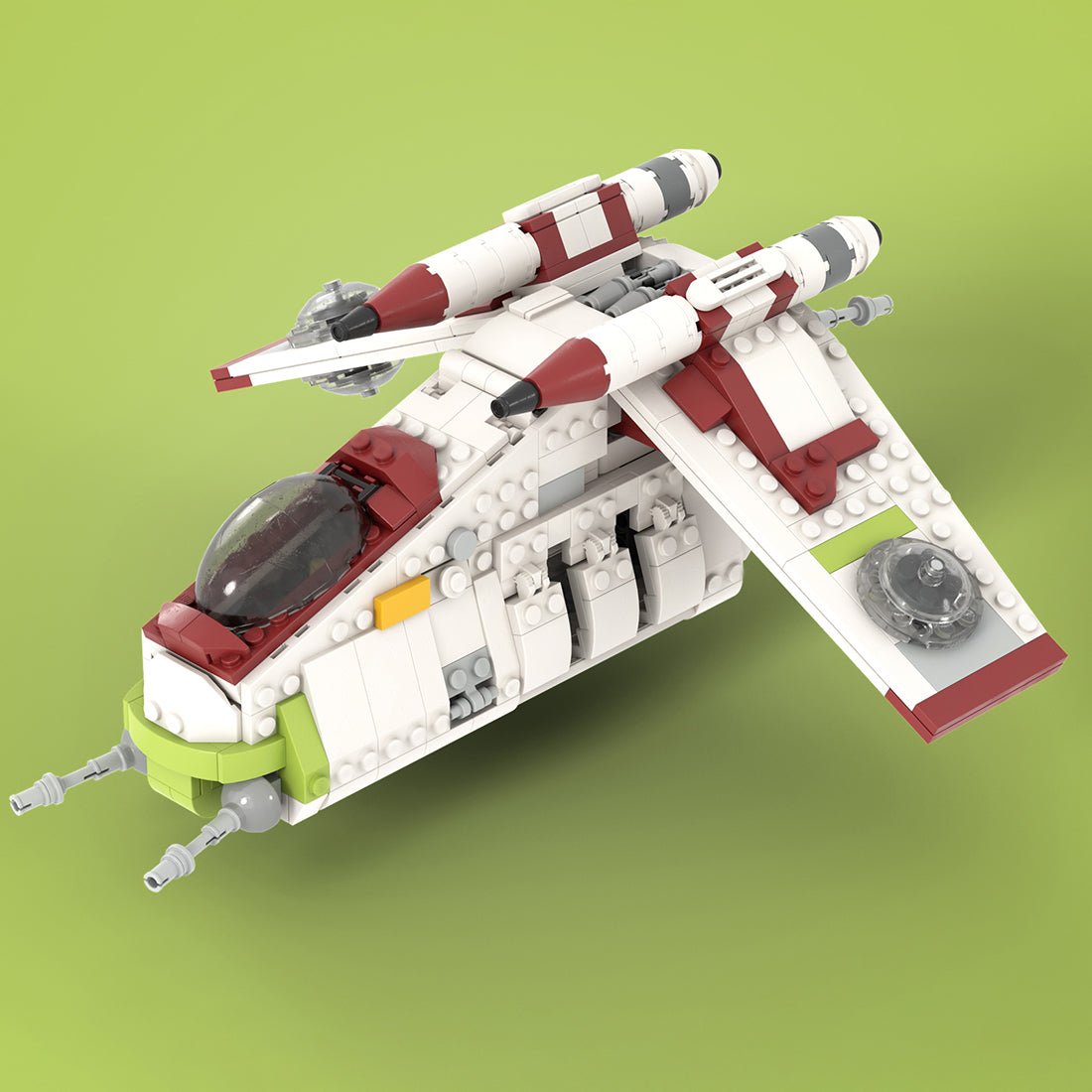 MOC - 107732 1Midi Republic Gunship Klemmbausteine - LesDiyproduct_type##