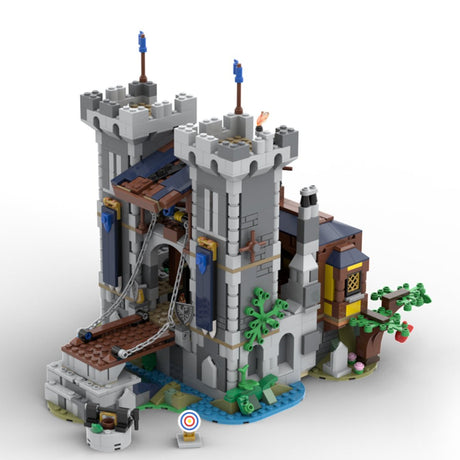 MOC - 108731 Fort des mittelalterlichen Schwarzen Sakers Klemmbausteine - LesDiy - Klemmbausteine