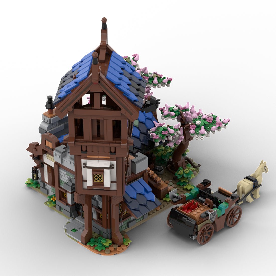 MOC - 108800 Mittelalterlicher Wachposten Klemmbausteine - LesDiy - Klemmbausteine