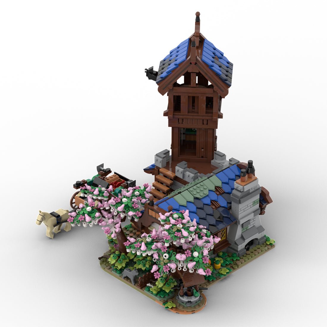 MOC - 108800 Mittelalterlicher Wachposten Klemmbausteine - LesDiy - Klemmbausteine