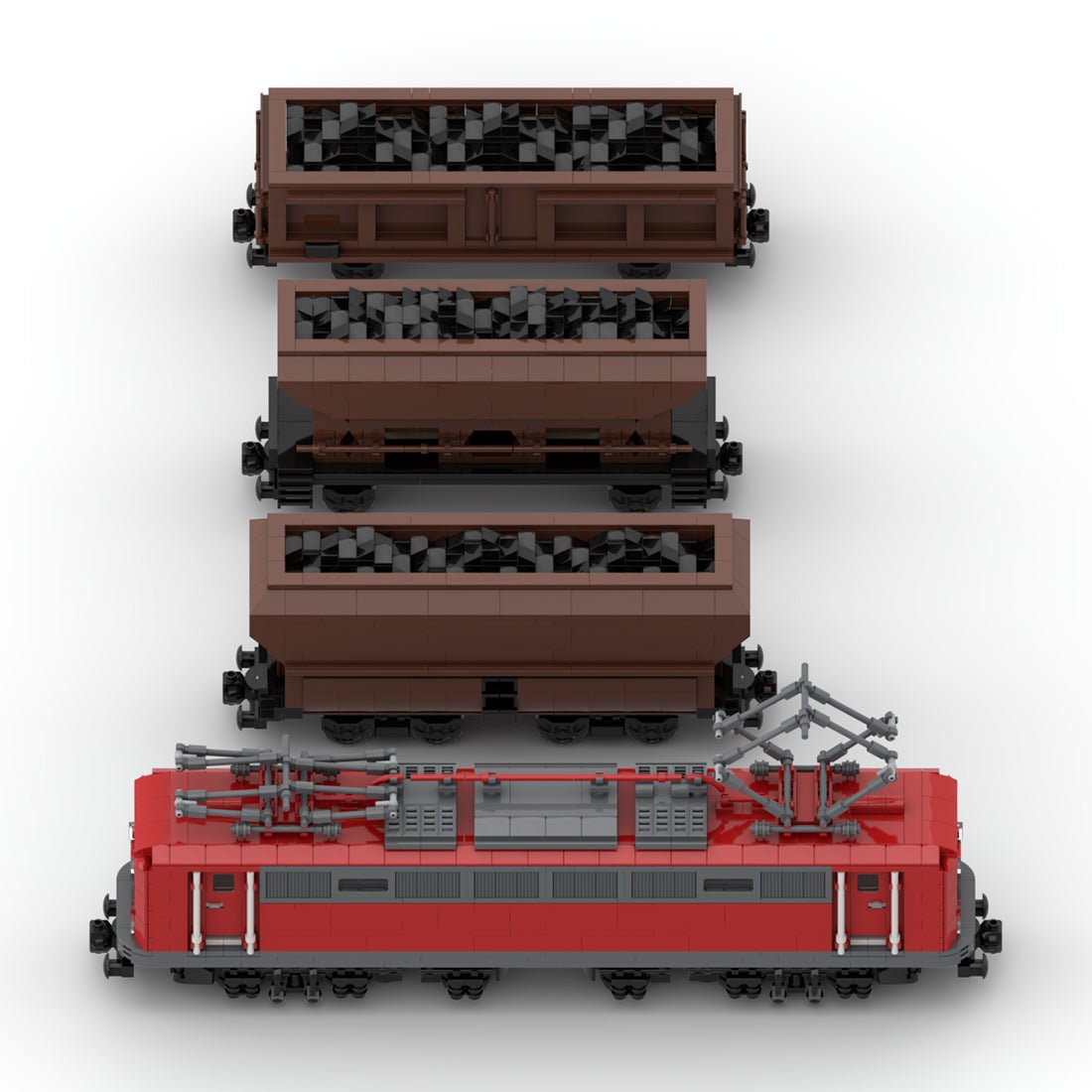 MOC - 108963 BR150 Coal Wagon (Moc - Pack) (8w) Klemmbuateine - LesDiy - Klemmbausteine