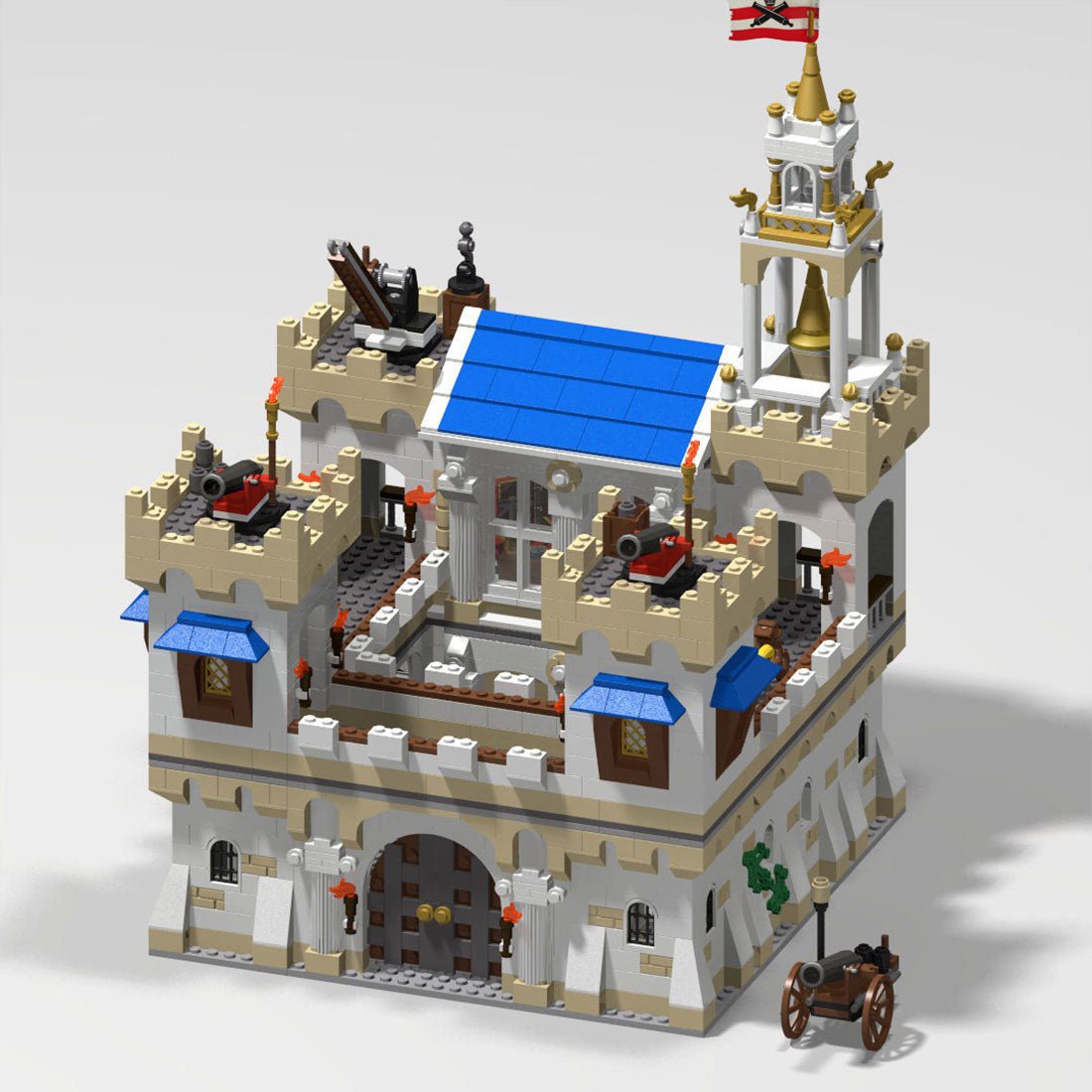 MOC - 109026 English Fort Klemmbausteine - LesDiy - Klemmbausteine