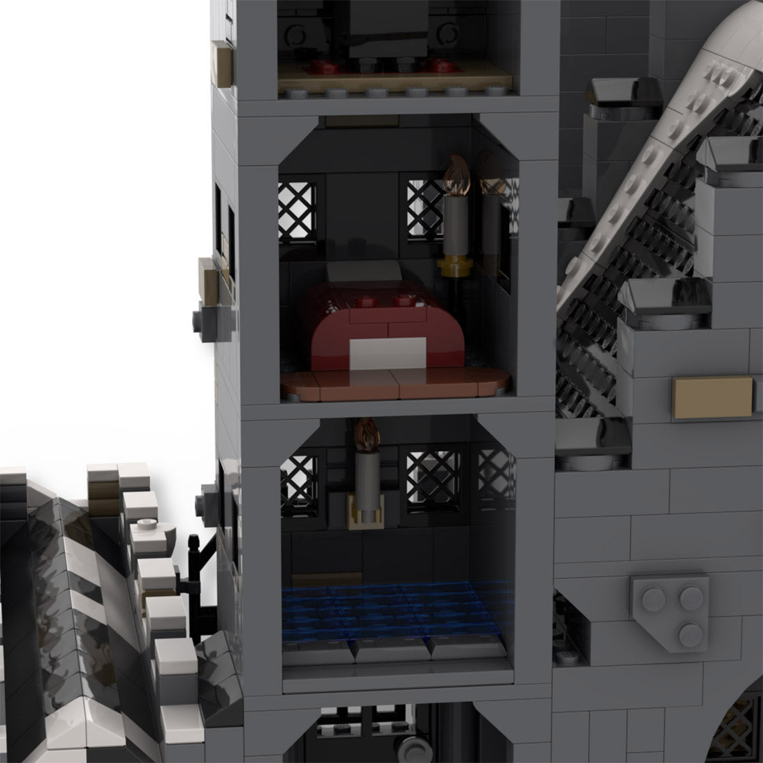 MOC - 109103 Magisches Filmszenenschloss Klemmbausteine - LesDiy - Klemmbausteine