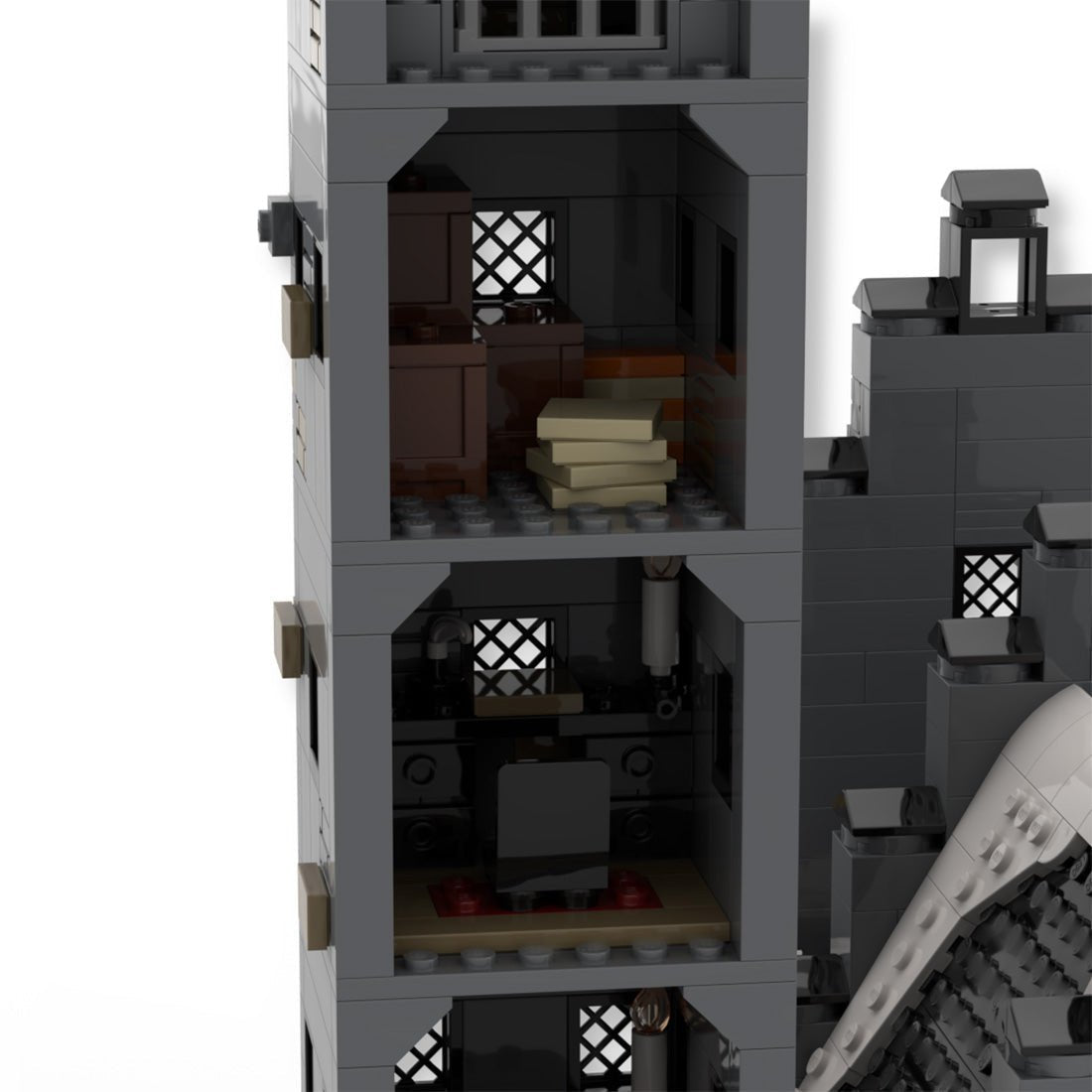 MOC - 109103 Magisches Filmszenenschloss Klemmbausteine - LesDiy - Klemmbausteine