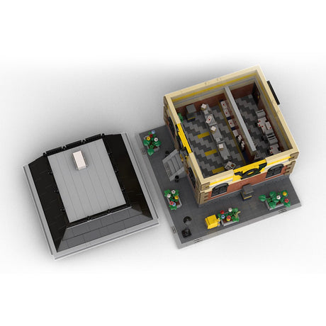 MOC - 109197 Modular German Railway Station Klemmbausteine - LesDiy - Klemmbausteine