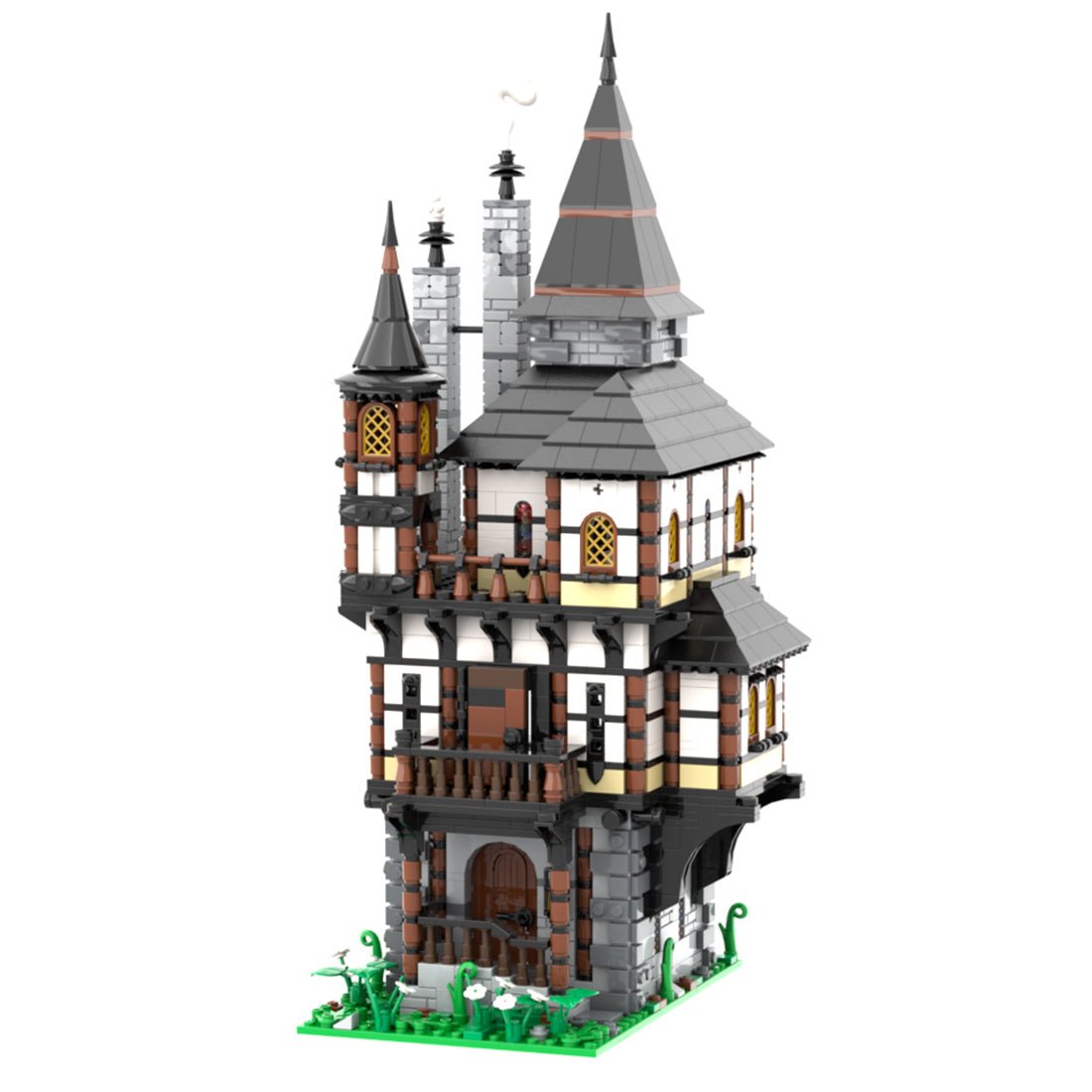 MOC - 109653 Medieval Tower House (Backdrop House) - LesDiy - Klemmbausteine