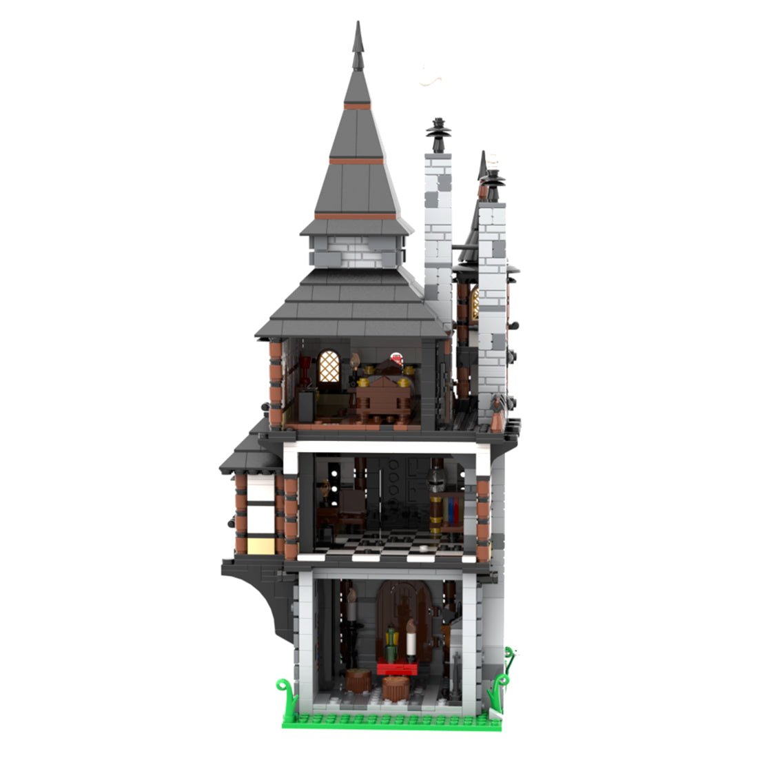 MOC - 109653 Medieval Tower House (Backdrop House) - LesDiy - Klemmbausteine