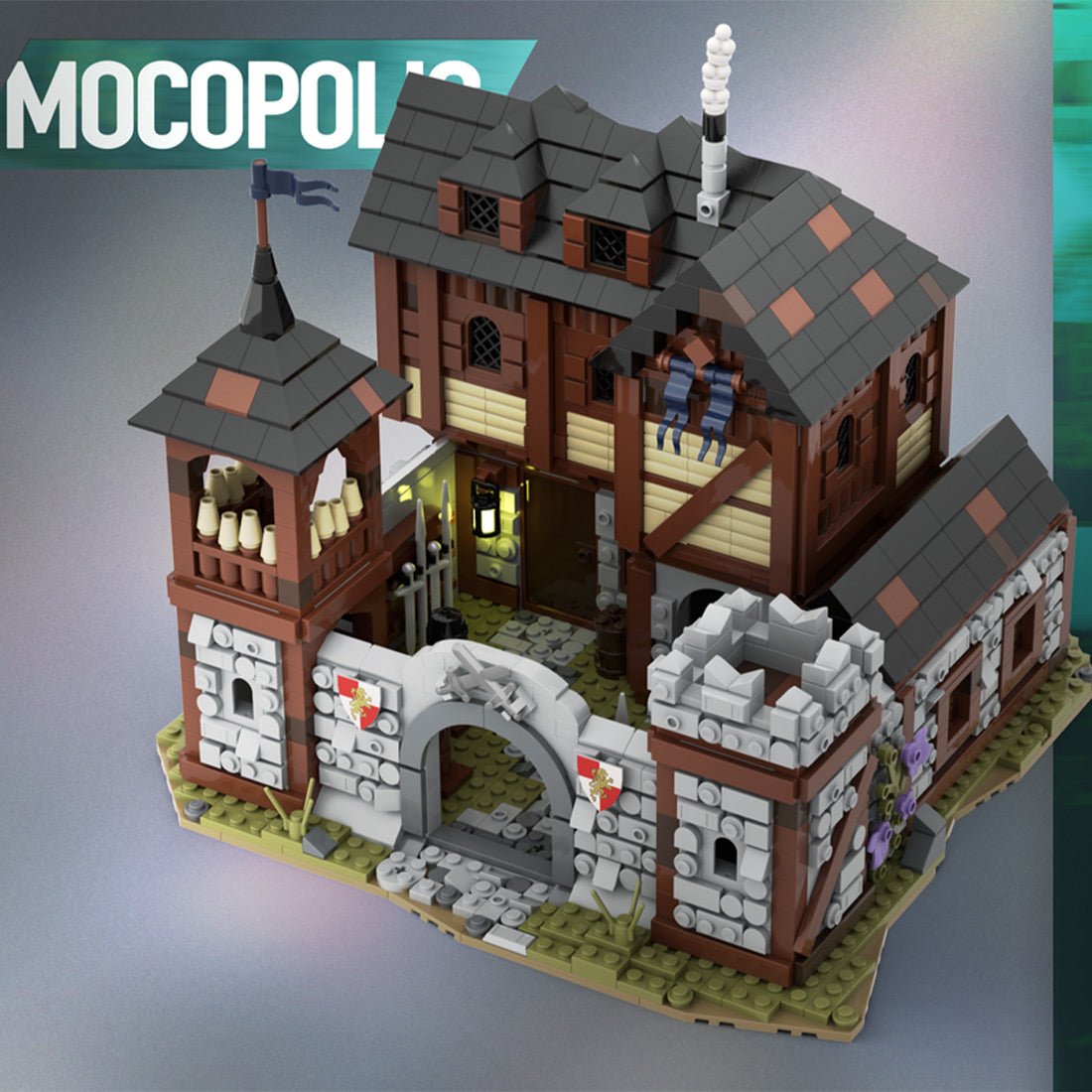 MOC - 110112 Medieval Infantry Barracks Klemmbausteine - LesDiy - Klemmbausteine