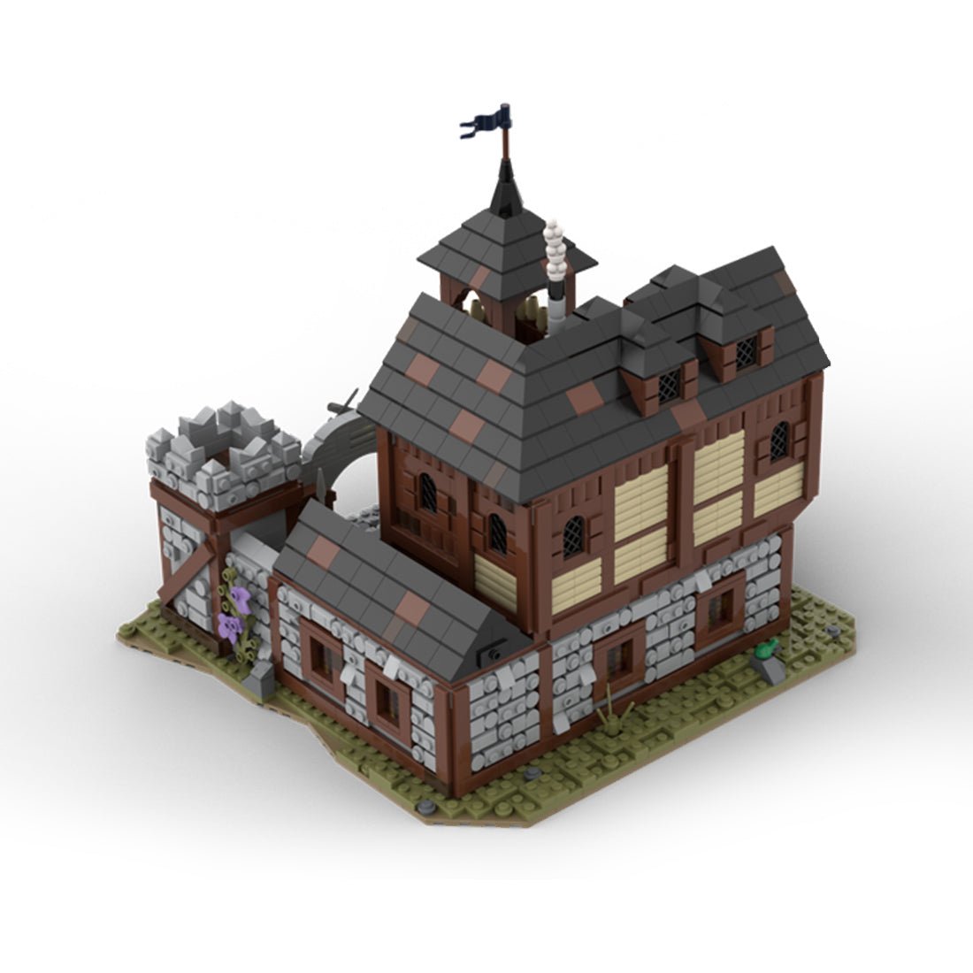 MOC - 110112 Medieval Infantry Barracks Klemmbausteine - LesDiy - Klemmbausteine