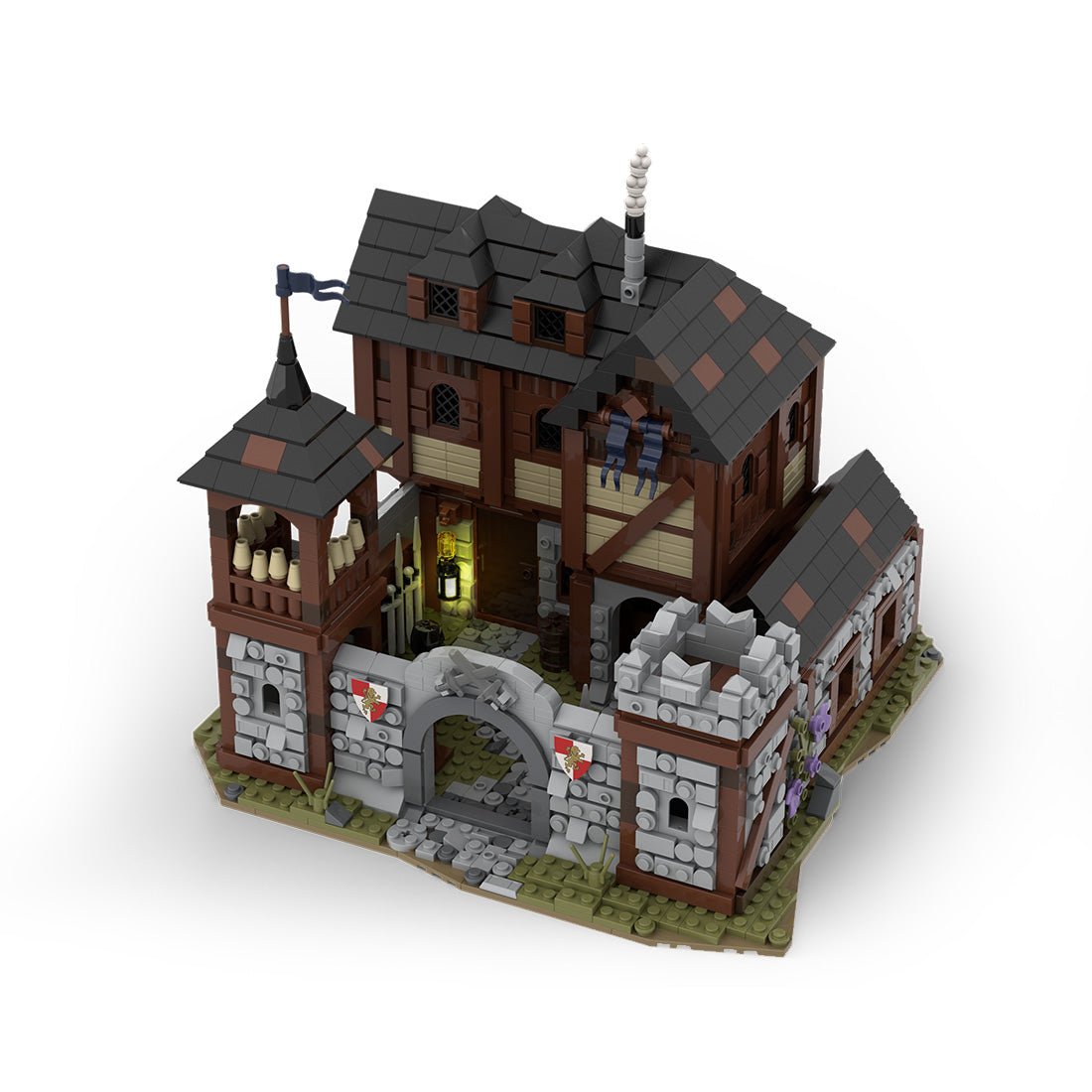 MOC - 110112 Medieval Infantry Barracks Klemmbausteine - LesDiy - Klemmbausteine