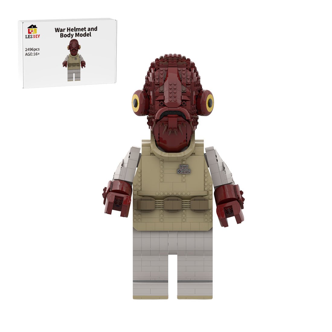 MOC - 111488 Admiral Ackbar Klemmbausteine - LesDiy - Klemmbausteine