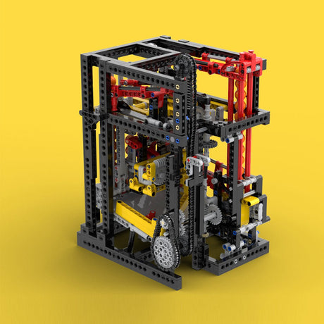 MOC - 111898 Vertical Ball Clock Klemmbausteine - LesDiy - Klemmbausteine