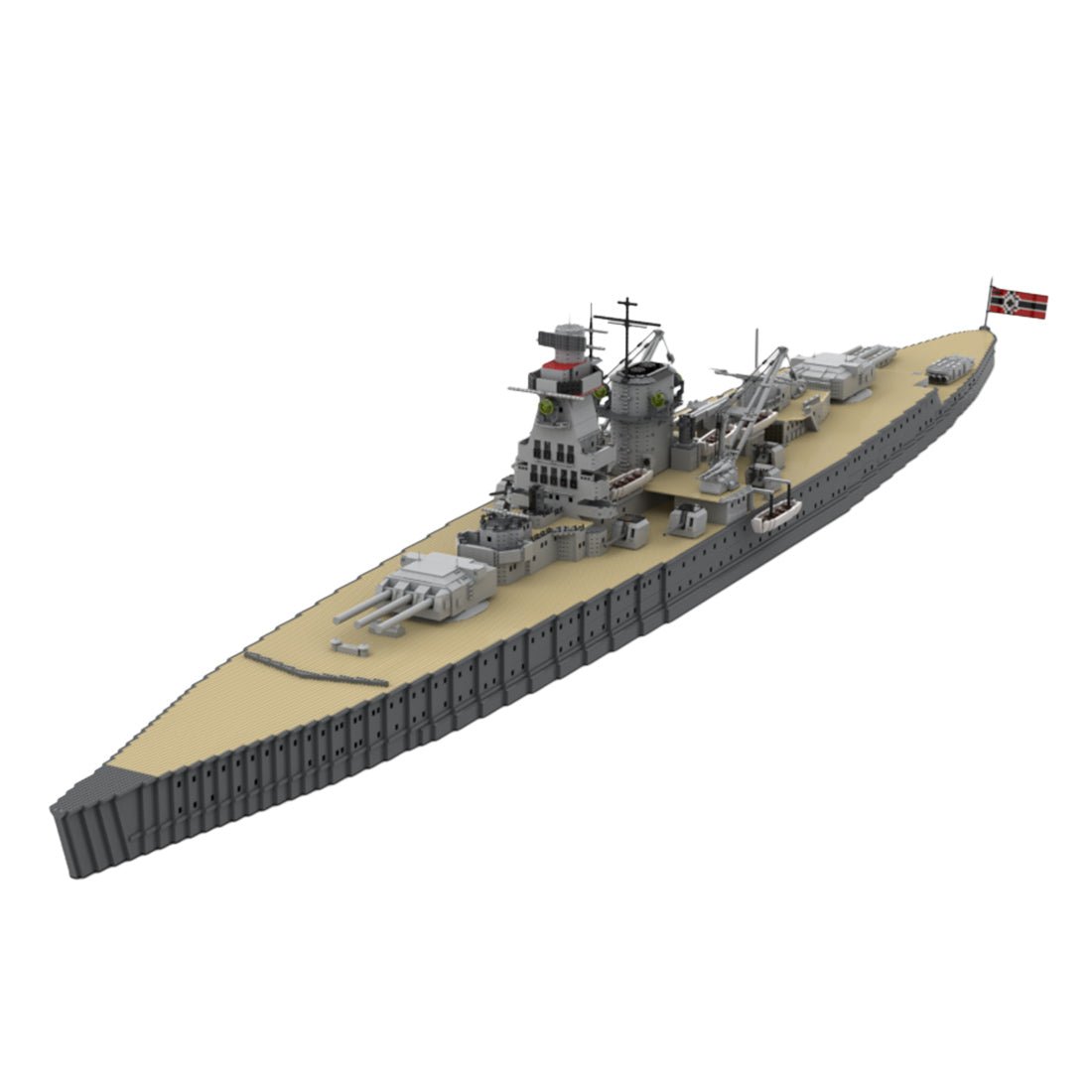 MOC - 112083 Admiral Graf Spee Klemmbausteine - LesDiy - Klemmbausteine