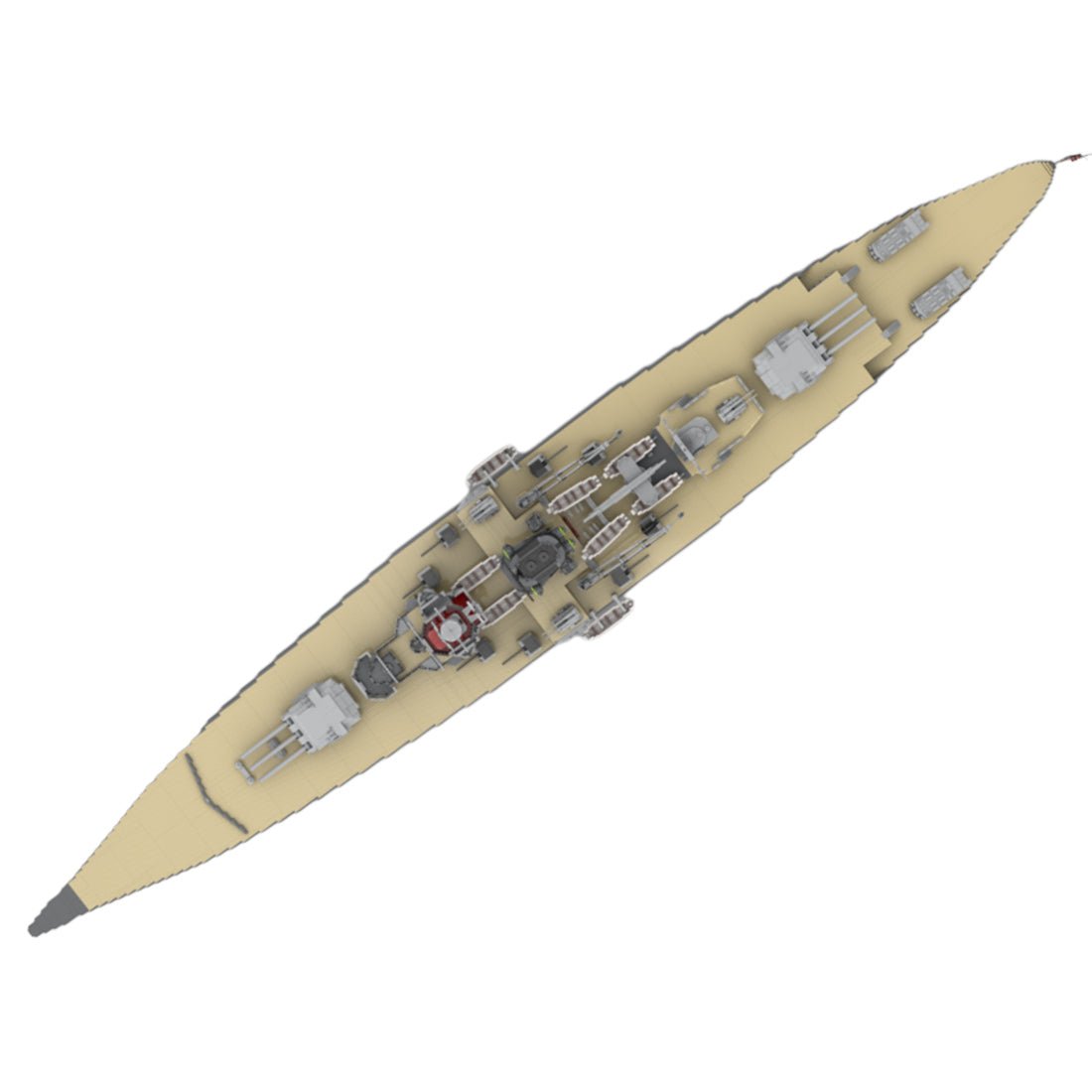 MOC - 112083 Admiral Graf Spee Klemmbausteine - LesDiy - Klemmbausteine