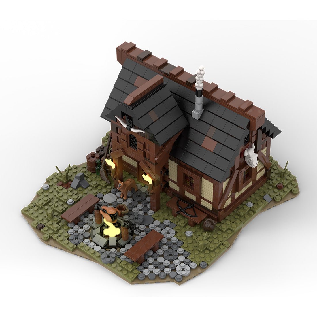 MOC - 112418 Medieval Hunter`s Burrow Klemmbausteine - LesDiy - Klemmbausteine