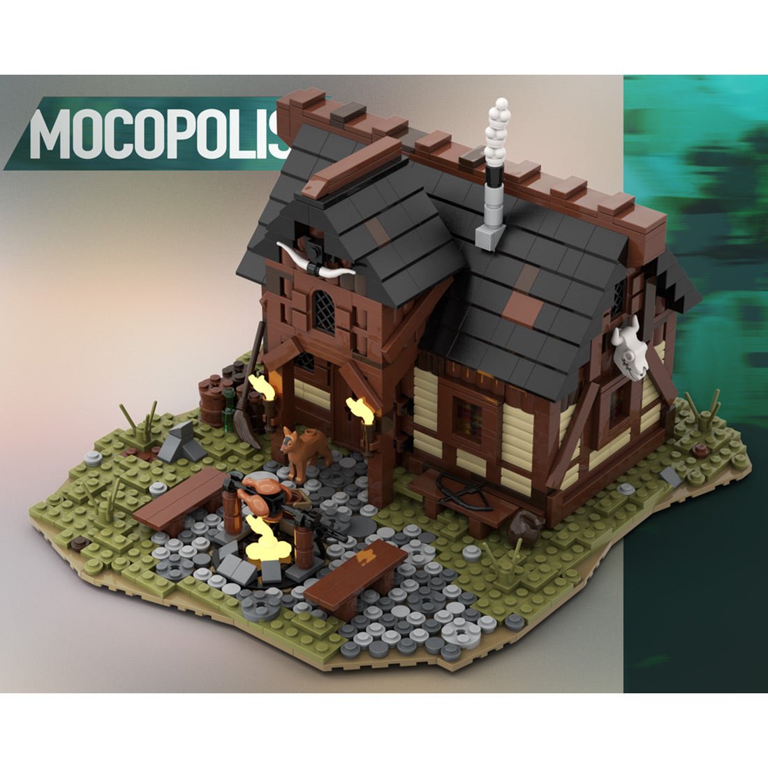 MOC - 112418 Medieval Hunter`s Burrow Klemmbausteine - LesDiy - Klemmbausteine