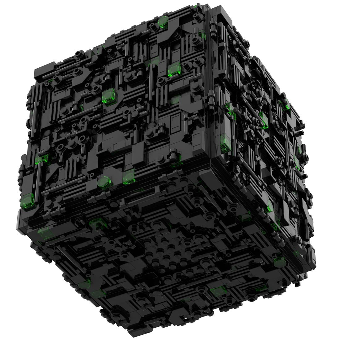 MOC - 112646 Borg Cube (micro) Klemmbausteine - LesDiy - Klemmbausteine