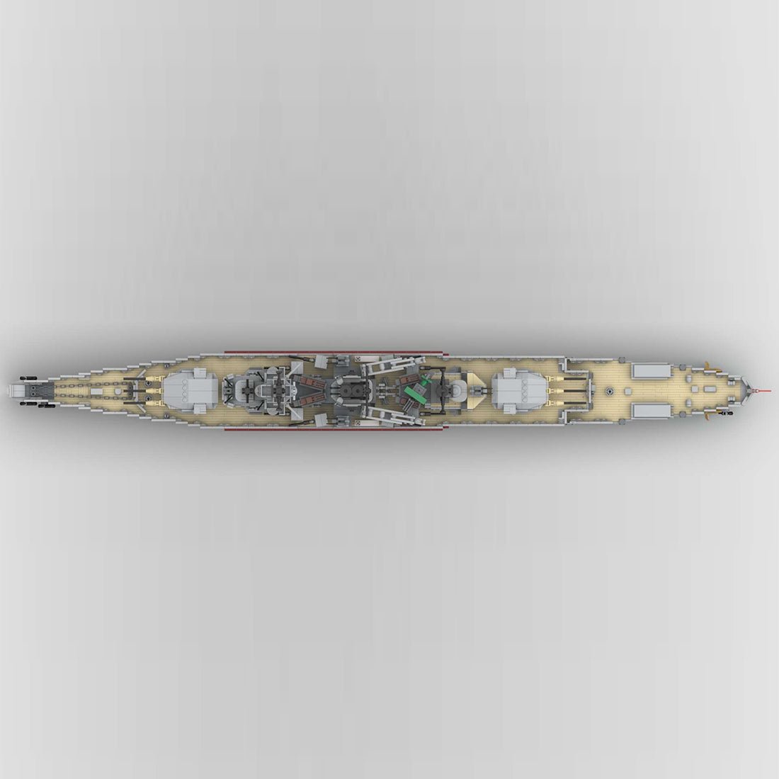 MOC - 114297 1/200 Admiral Graf Spee Klemmbausteine - LesDiy - Klemmbausteine