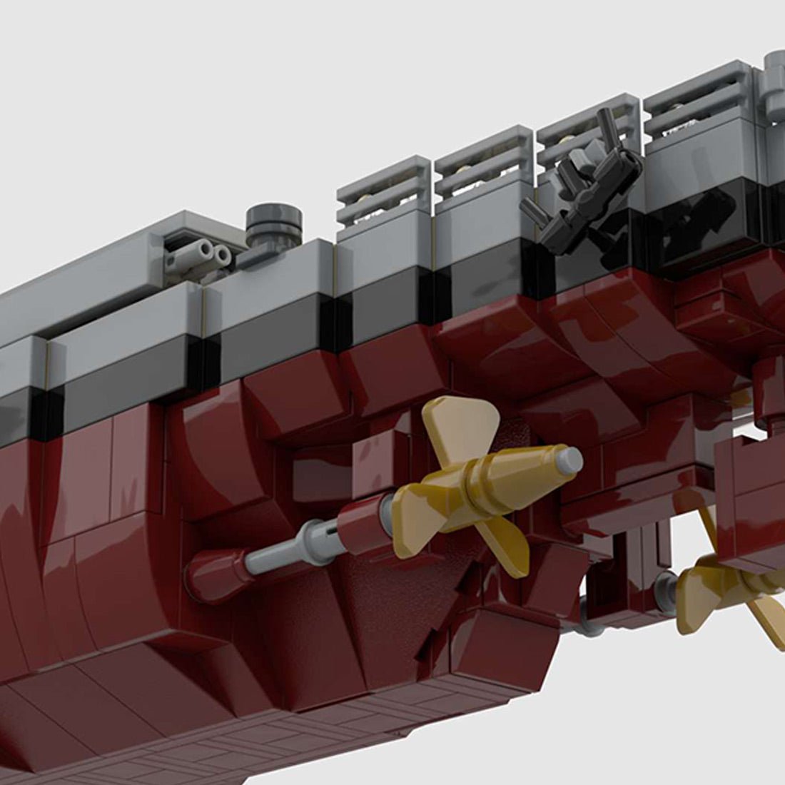 MOC - 114297 1/200 Admiral Graf Spee Klemmbausteine - LesDiy - Klemmbausteine