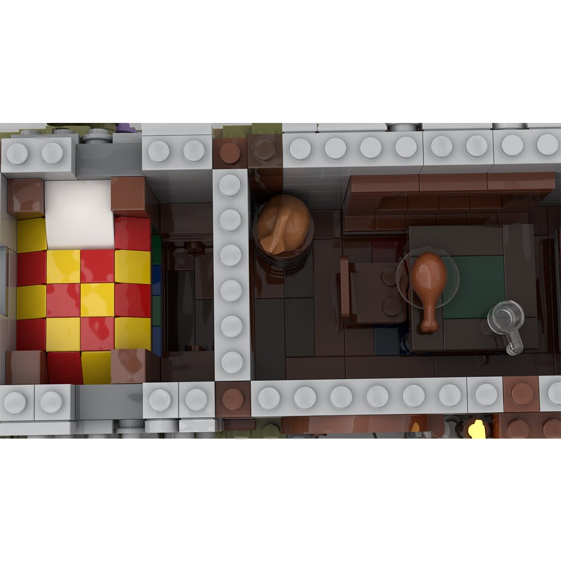 MOC - 114312 Medieval Archers Range Klemmbausteine - LesDiy - Klemmbausteine