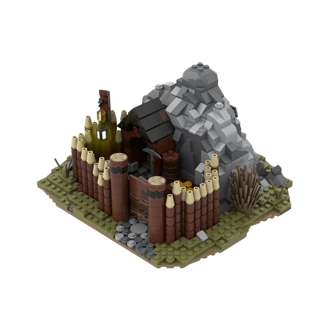 MOC - 114319 Medieval Gold Mine Klemmbausteine - LesDiy - Klemmbausteine