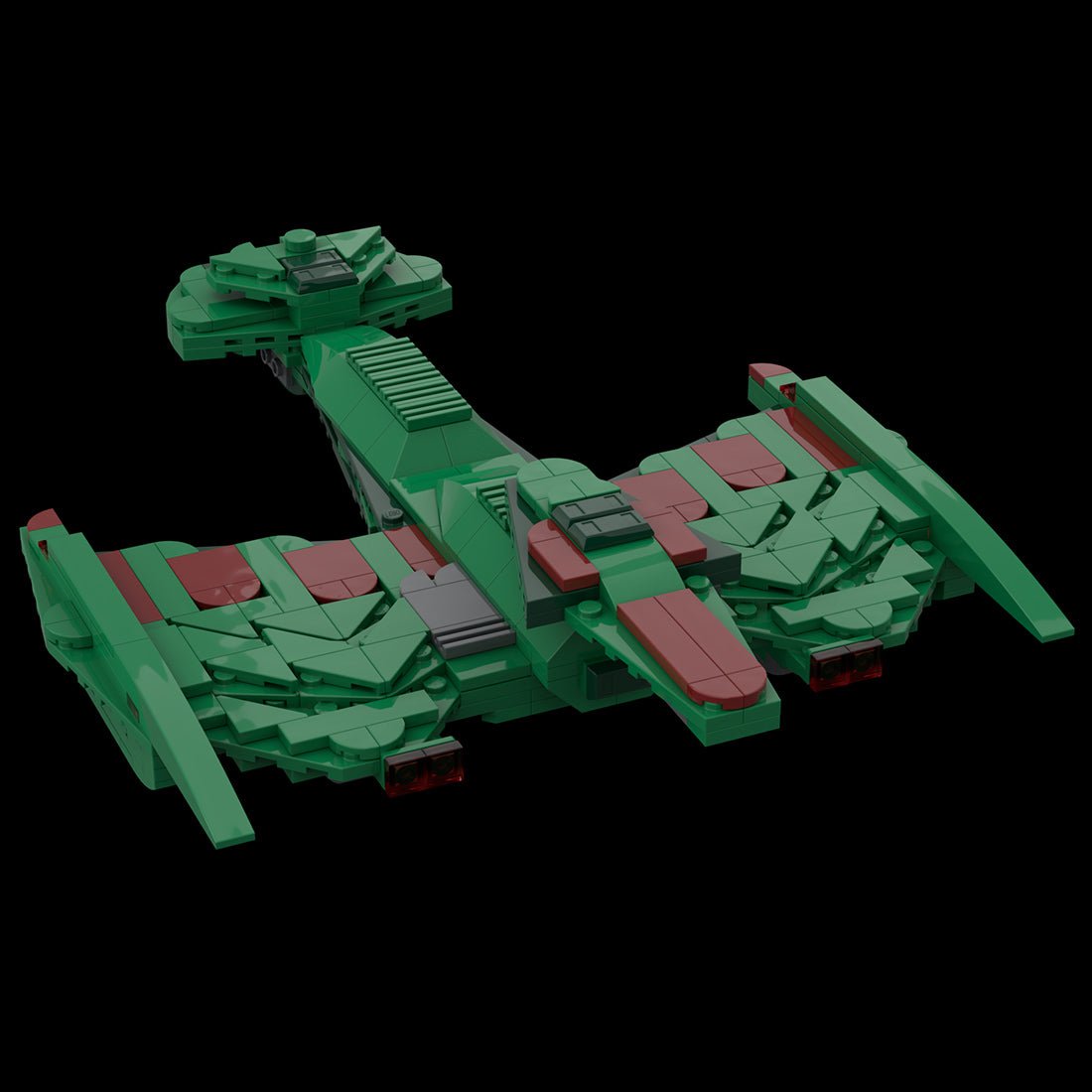 MOC - 115180 Klingon Negh'Var Warship Klemmbausteine - LesDiy - Klemmbausteine