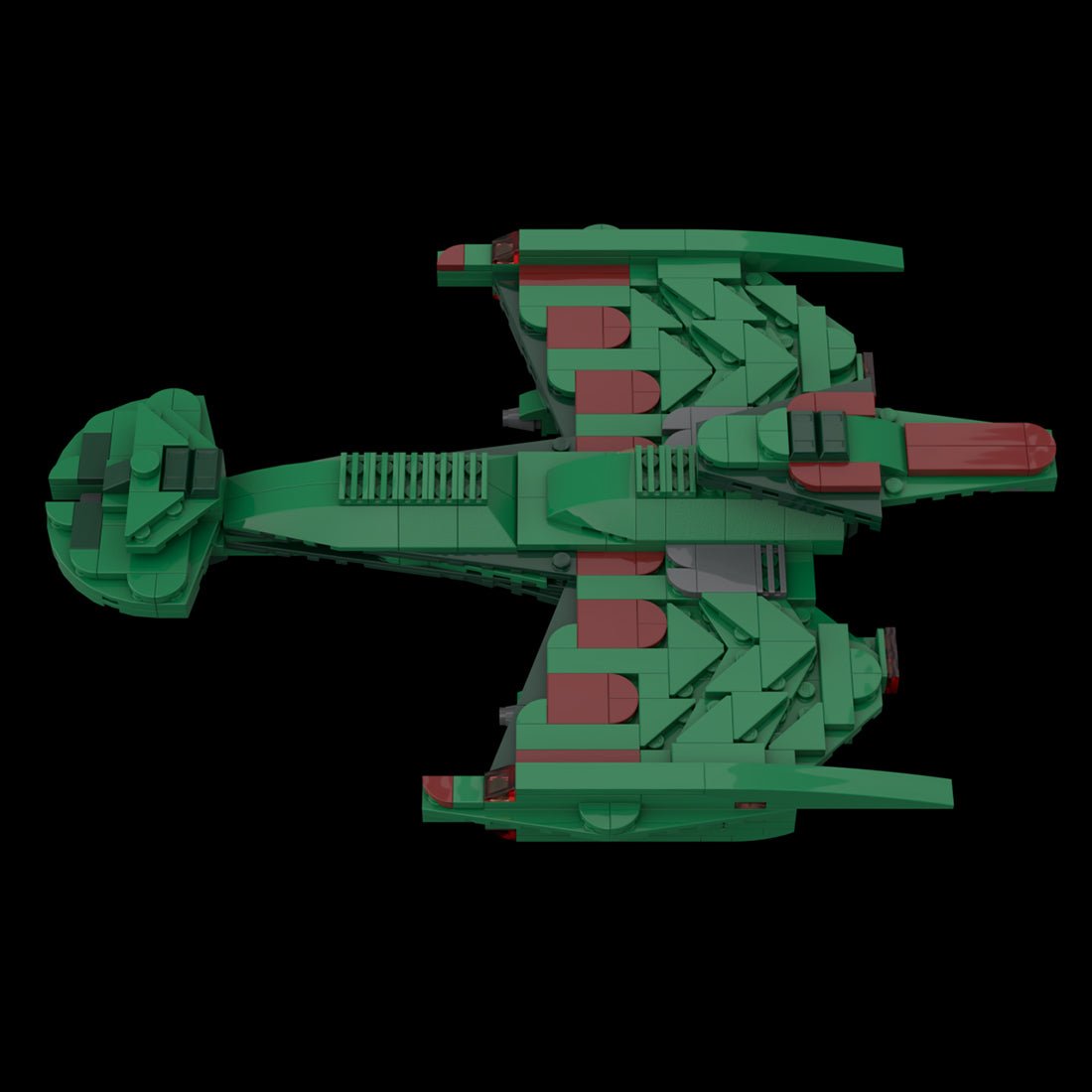 MOC - 115180 Klingon Negh'Var Warship Klemmbausteine - LesDiy - Klemmbausteine